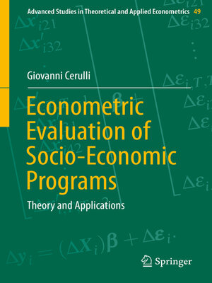 cover image of Econometric Evaluation of Socio-Economic Programs